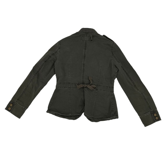 H&M Green Denim Jean Jacket Size 12 Women’s - Picture 3 of 7